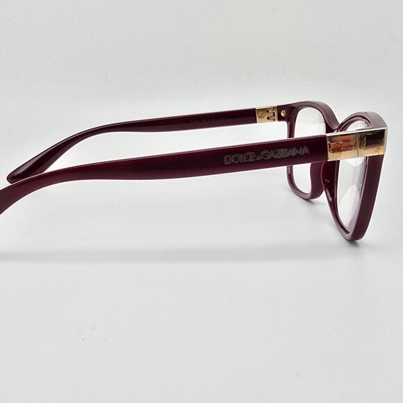 *SOLD* Dolce & Gabbana DG 5077 3285 Bordeaux Eyeglasses Frame w/ Case Italy 54mm - Picture 6 of 15